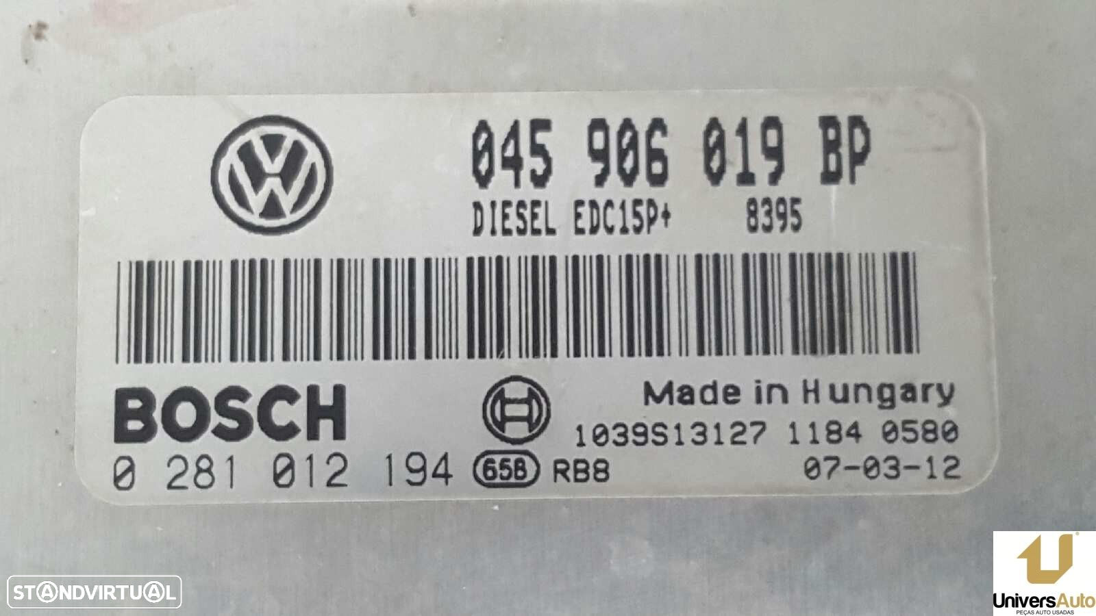 CENTRALINA DO MOTOR UCE VOLKSWAGEN POLO (9N3) EDITION - 3
