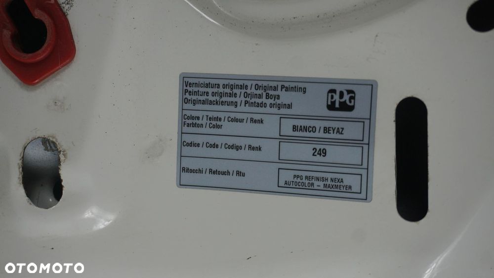 MASKA PRZÓD POKRYWA SILNIKA OPEL COMBO D 249 FIAT DOBLO II 2 10-14 2010- - 14