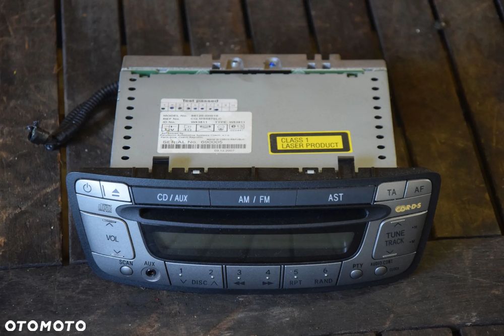 Toyota Aygo C1 107 05-14 Radio oryginalne 86120-0h010 - 1