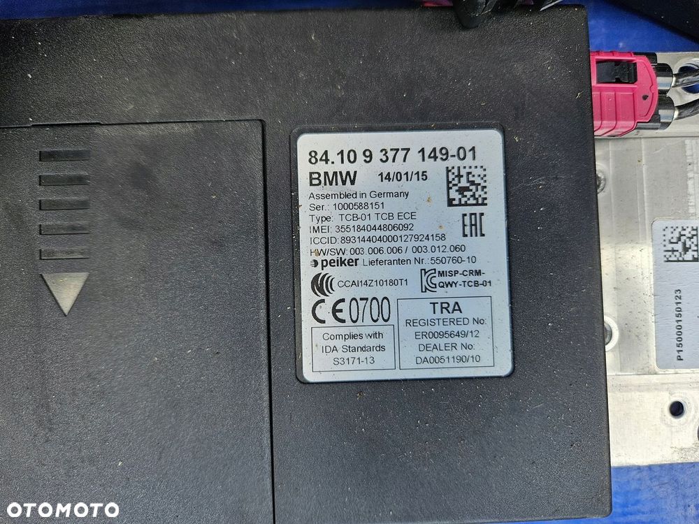 BMW F30 ZESTAW HARMAN KARDON WZMACNIACZ 9366164 - 9