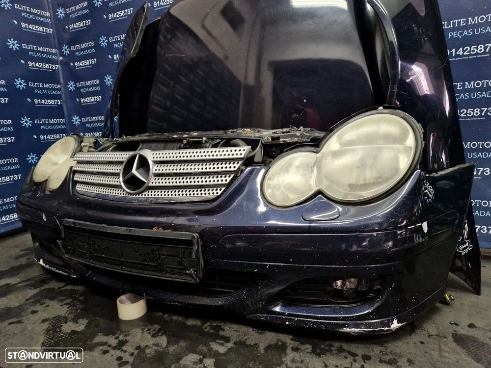 Frente completa usada MERCEDES CLASS C W203 SPORT COUPE 220 CDI capot parachoques oticas guarda lamas radiador - 5