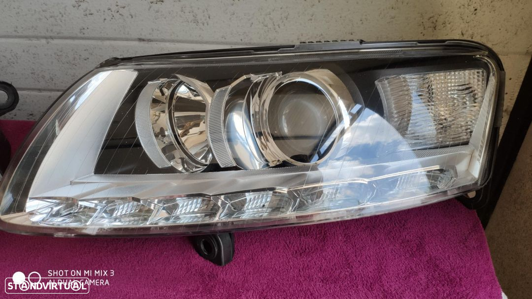 Faróis Bi-xenon Led Audi A6 4F facelift - 3