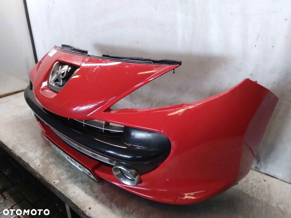 ! ZDERZAK PRZÓD PRZEDNI DO PEUGEOT 207 KKN CZERWONY HALOGENY - 5