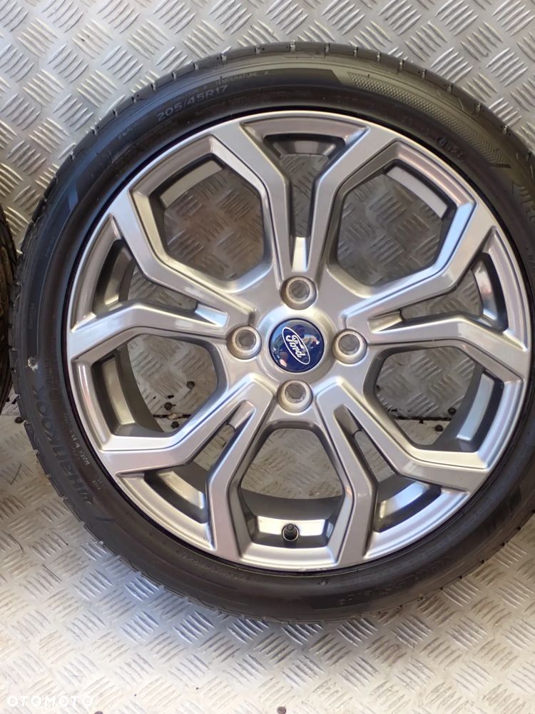 KOŁA FELGI ALUMINIOWE FORD  7JX17  ET 47,5  4X108  H1BJ-1007-D1A  H1BJ-1007-M1A Z OPONAMI LATO HANKOOK  205/45/17 - 8