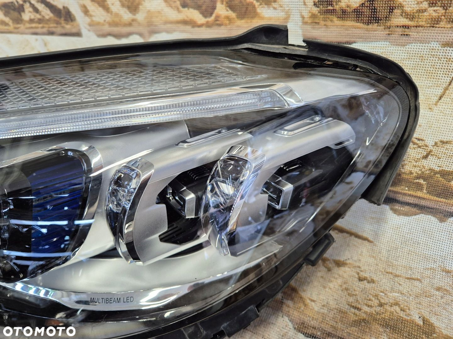 mercedes c klasa w205 lift full led multibeam lewa bez kresek - 2