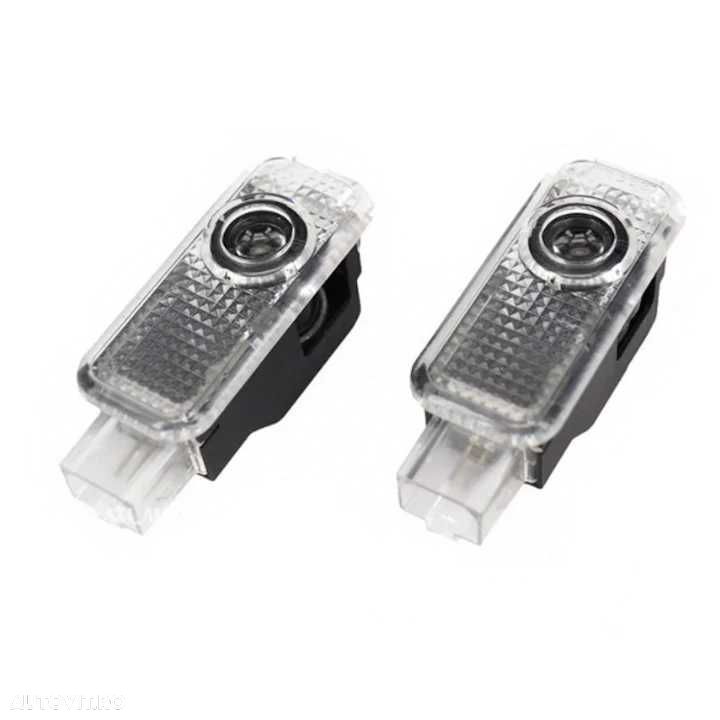 Set Proiectoare Logo Portiera Audi A3 A4 A5 A6 A8 Q3 Q5 Q7 - 1