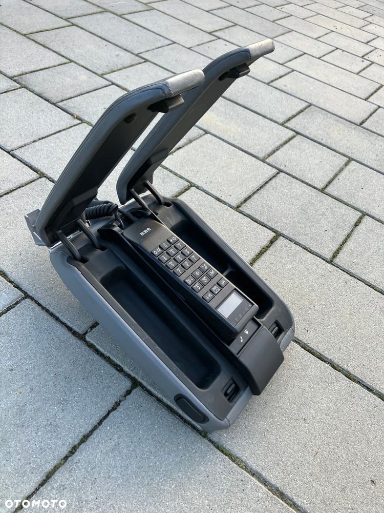 TELEFON BMW E38 PRZED LIFT WĄSKI WYSWIETLACZ PODŁOKIETNIK SZARY SCHOWKI RARYTAS - 6