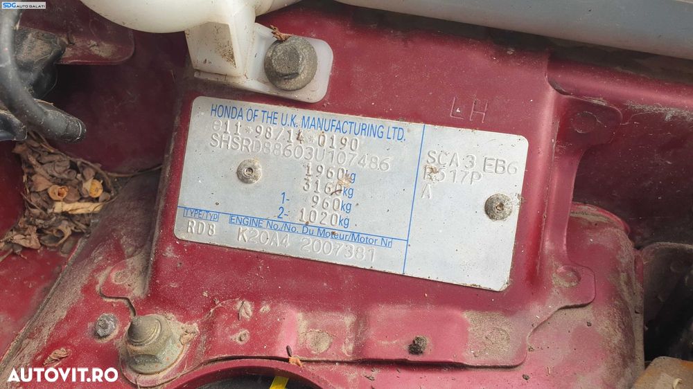 Unitate Modul Pompa ABS Honda CR-V 2.0 B K20A4 2002 - 2006 Cod 57110-S9A-E010-M1 [K7020] - 1