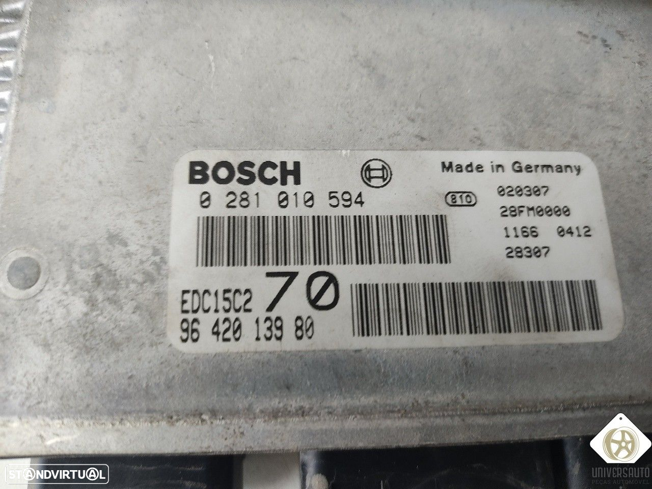 CENTRALINA MOTOR UCE PEUGEOT 206 SW 2002 - 2