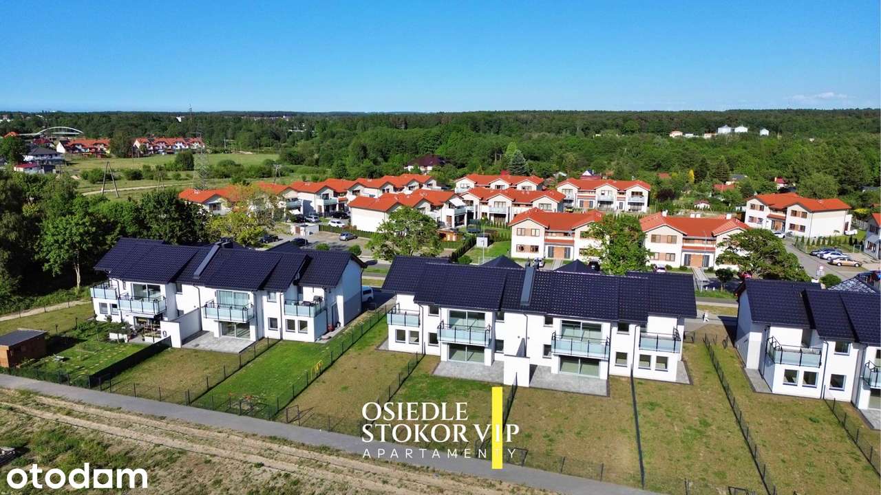 Apartament nad morzem 97,4 M2, parter, ogródek, 2 miejsca postojowe