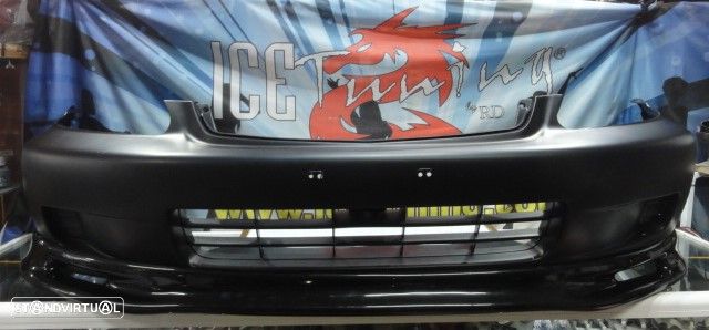 Para-choques frontal honda civic 1999-2001 2 / 3 / 4 portas em plástico ABS - 35