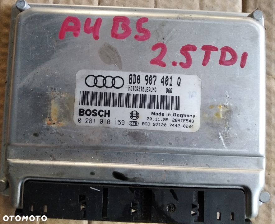 Audi A4 A6 B6 VW B5 2.5 TDI komputer silnika 8E0907401 8D0907401N - 1