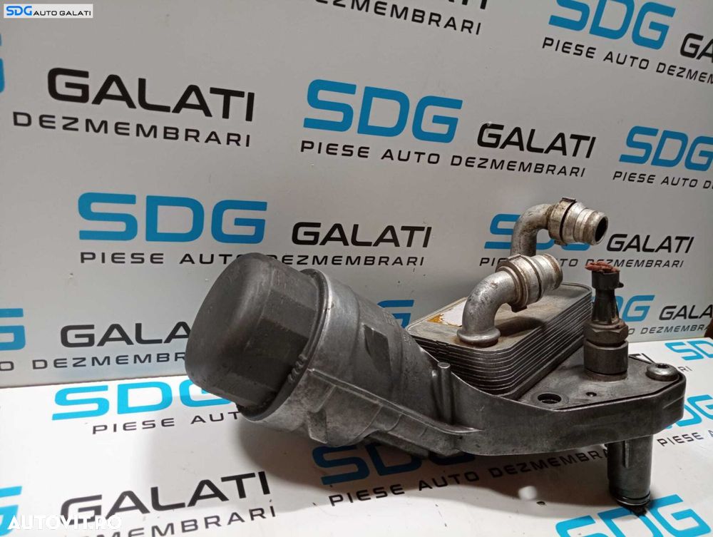 Radiator Racitor Ulei Termoflot cu Carcasa Suport Filtru Ulei Lancia Delta 1.6 JTD 2008 - 2014 Cod 55208625 [2775] - 1