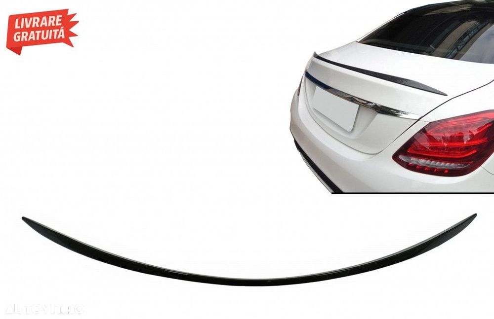 Eleron Portbagaj Mercedes C-Class W205 Sedan (2014-2020) Negru Lucios - 1