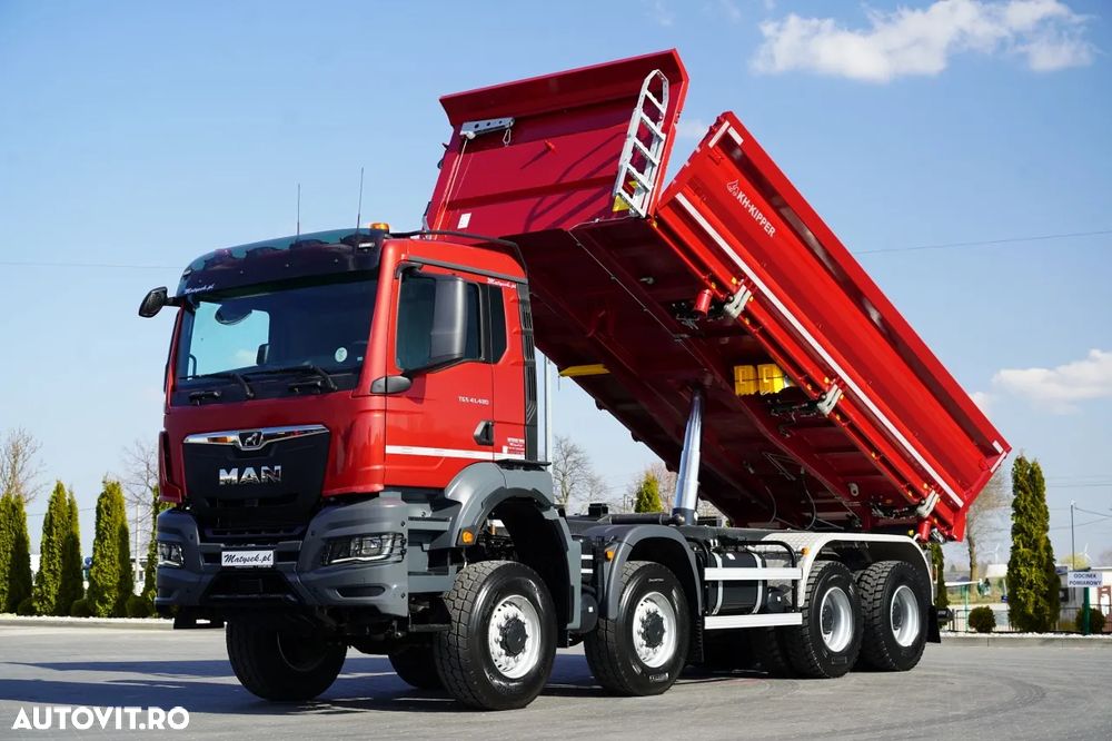 MAN TGS 41.480 / 8x8 / BASCULANĂ SPATE / MANUAL / NOU NOU / KH-KIPPER / - 10