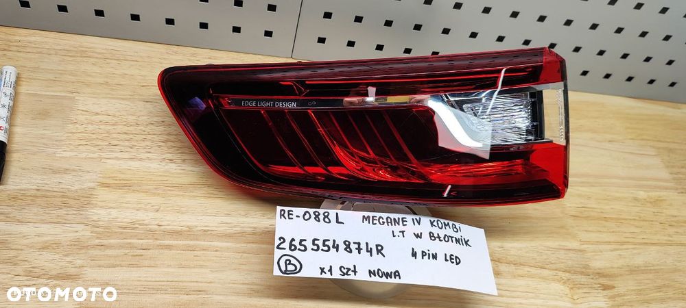 LAMPA LAMPY TYŁ TYLNE LED RENAULT MEGANE IV 265554874R KOMBI - 9
