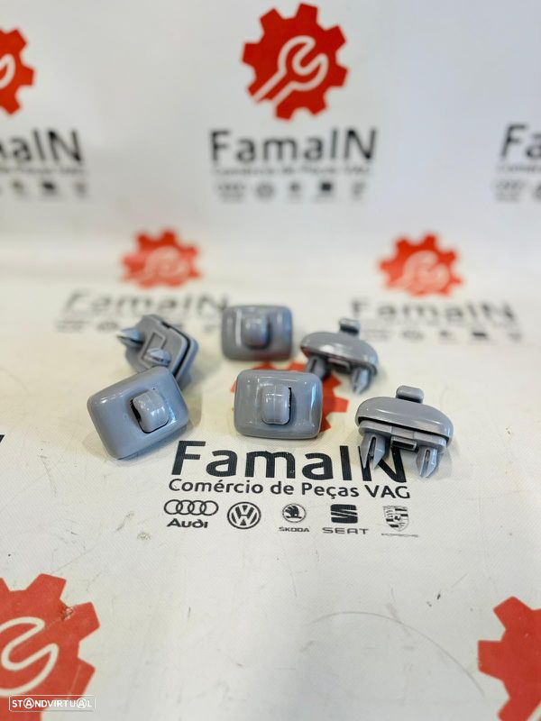 2pcs clips de Pala de Sol Encaixes para AUDI / VW / SEAT - 6