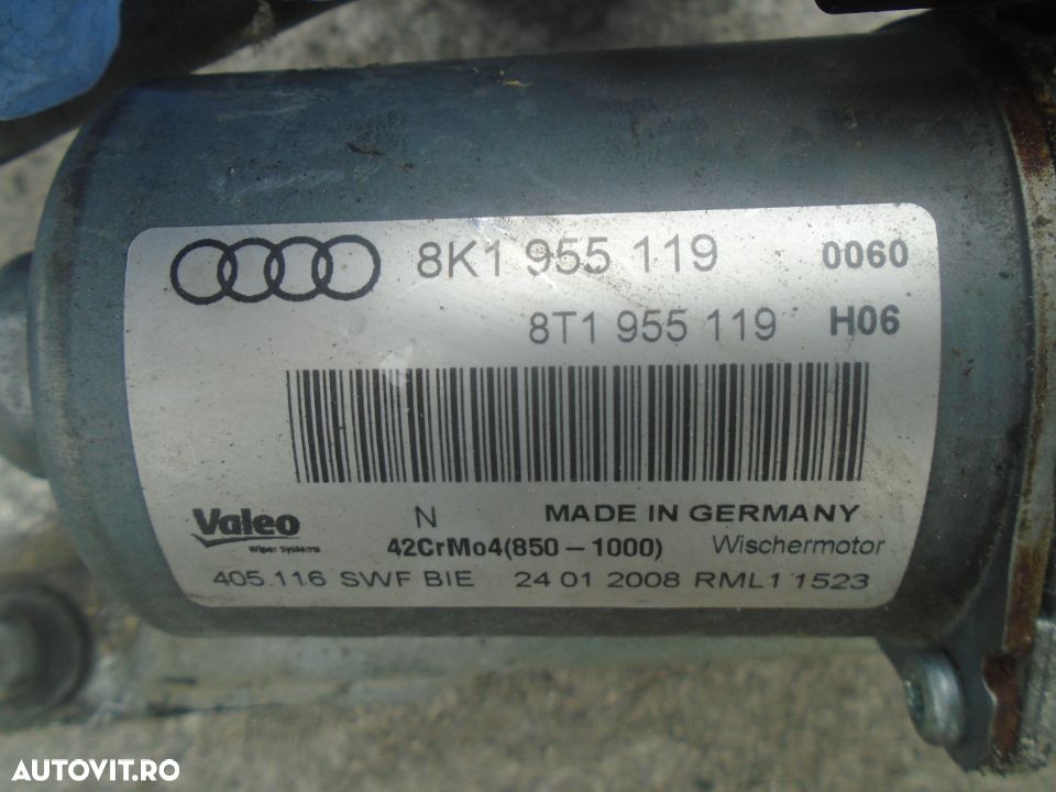 Ansamblu stergatoare cu motoras Audi A4 din 2010 - 2