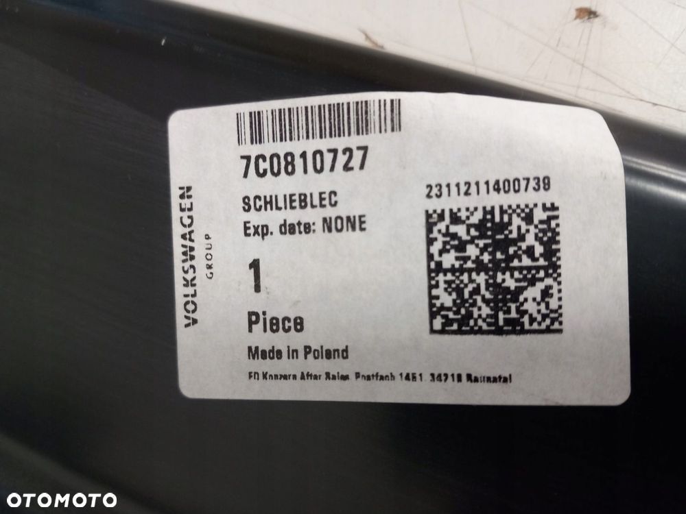 VOLKSWAGEN CRAFTER II 7C0 MAN TGE POSZYCIE PRÓG WEWNĘTRZNY LEWY 7C0810727 - 6
