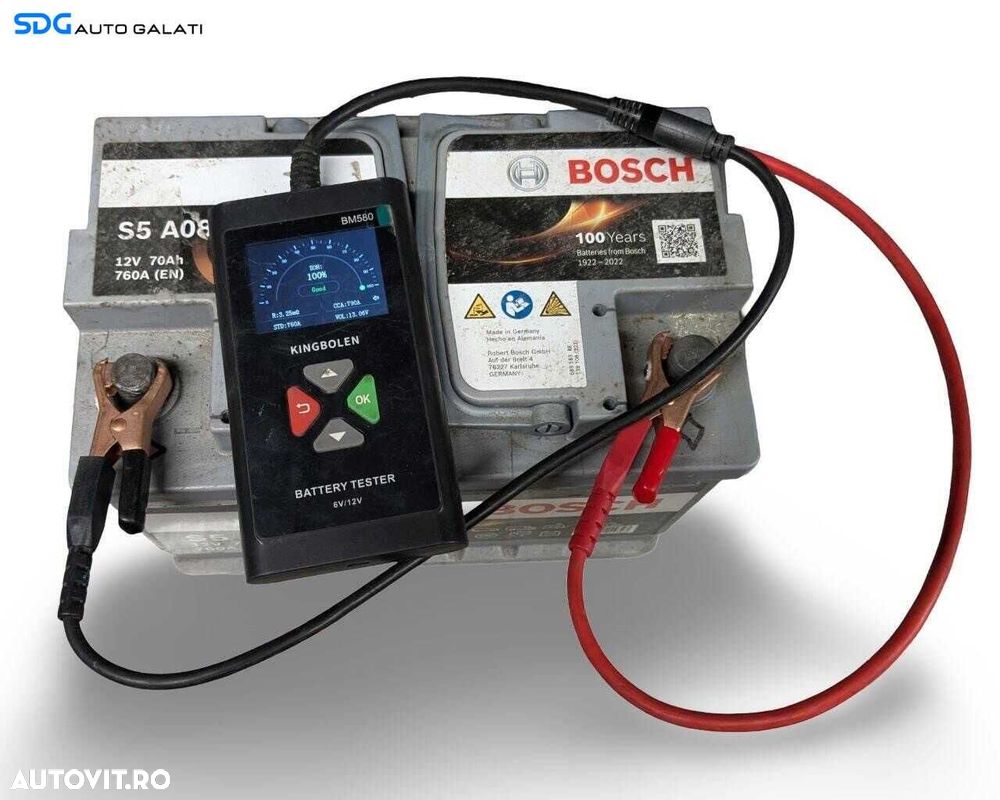 Baterie Acumulator Auto AGM 70AH 760A Bosch 0092S5A080 Volkswagen Audi Seat Skoda Ford Opel Toyota BMW Mercedes Renault Peugeot Dacia [L9801] - 6