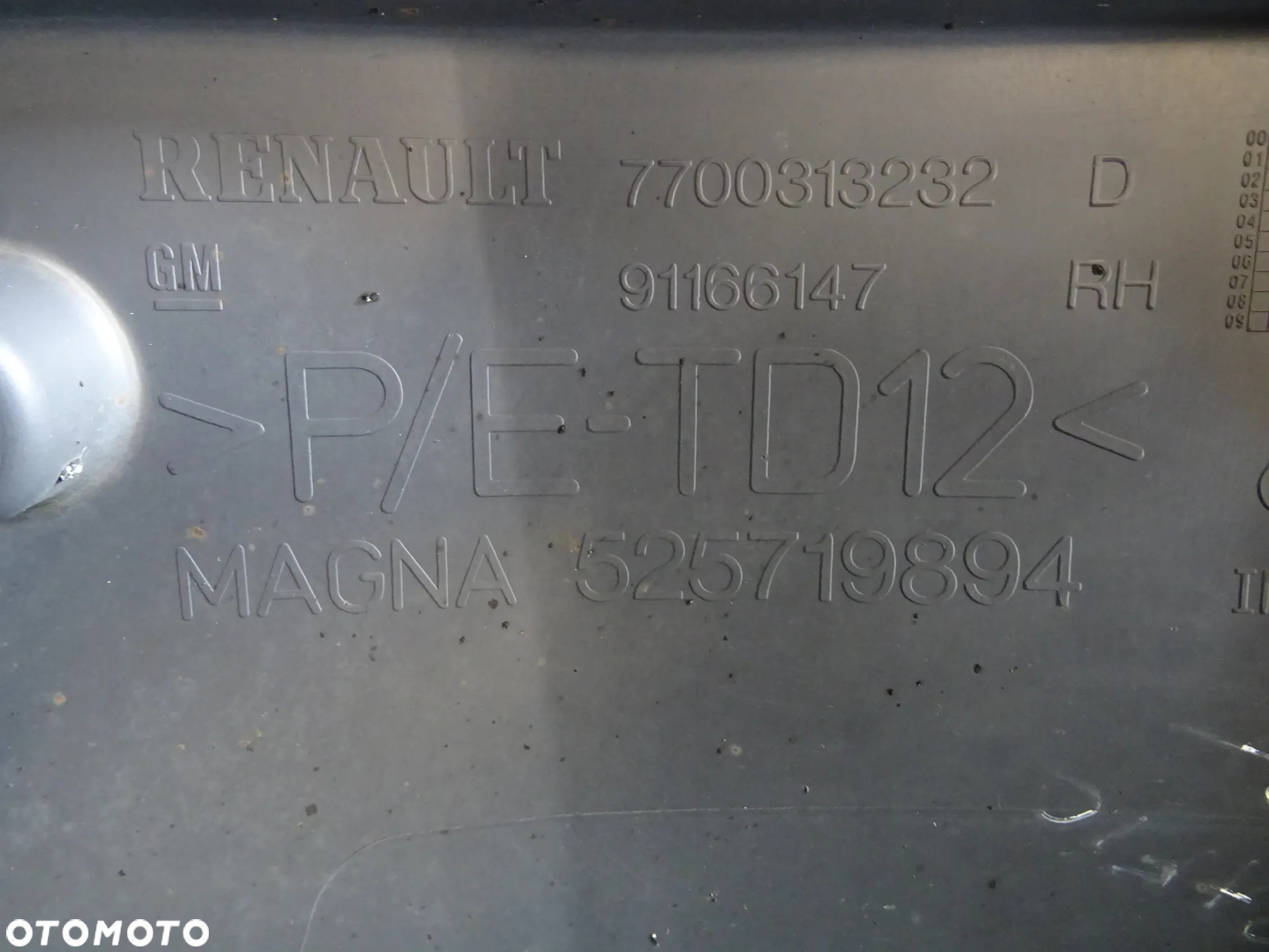 ZDERZAK NAROŻNIK ZDERZAKA PRAWY LUB LEWY TYŁ RENAULT TRAFIC II 01-06 NR417 - 15