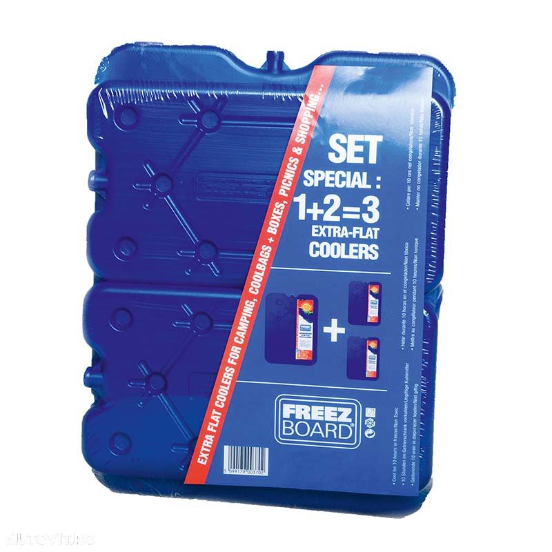 Element racire Connabride pentru lada frigorifica , 3 bucati la set ( 1x800g+ 2x400g ) ce mentine temperatura pana la 10 ore - 1
