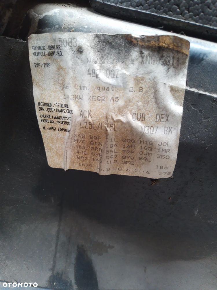 AUDI A6 C5 2.8 ACK QUATTRO LZ5L   SKRZYNIA BIEGÓW DEX  AUTOMAT GWARANCJA - 35