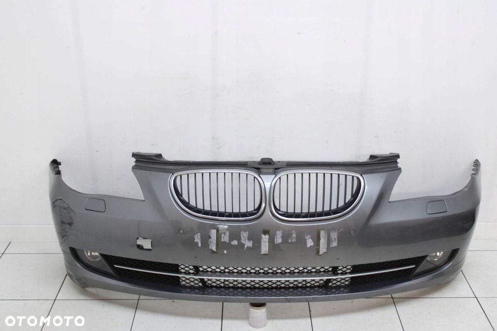 BMW 5 E60 E61 LIFT 2007R- ZDERZAK PRZÓD PRZEDNI PDC XENON A52 - KOD LAKIERU - 1