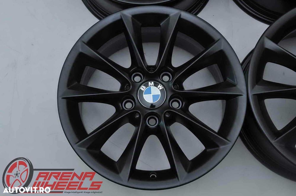 Jante 16 inch Originale BMW Seria 1 F20 F21 R16 Style 411 Negru Mat - 5