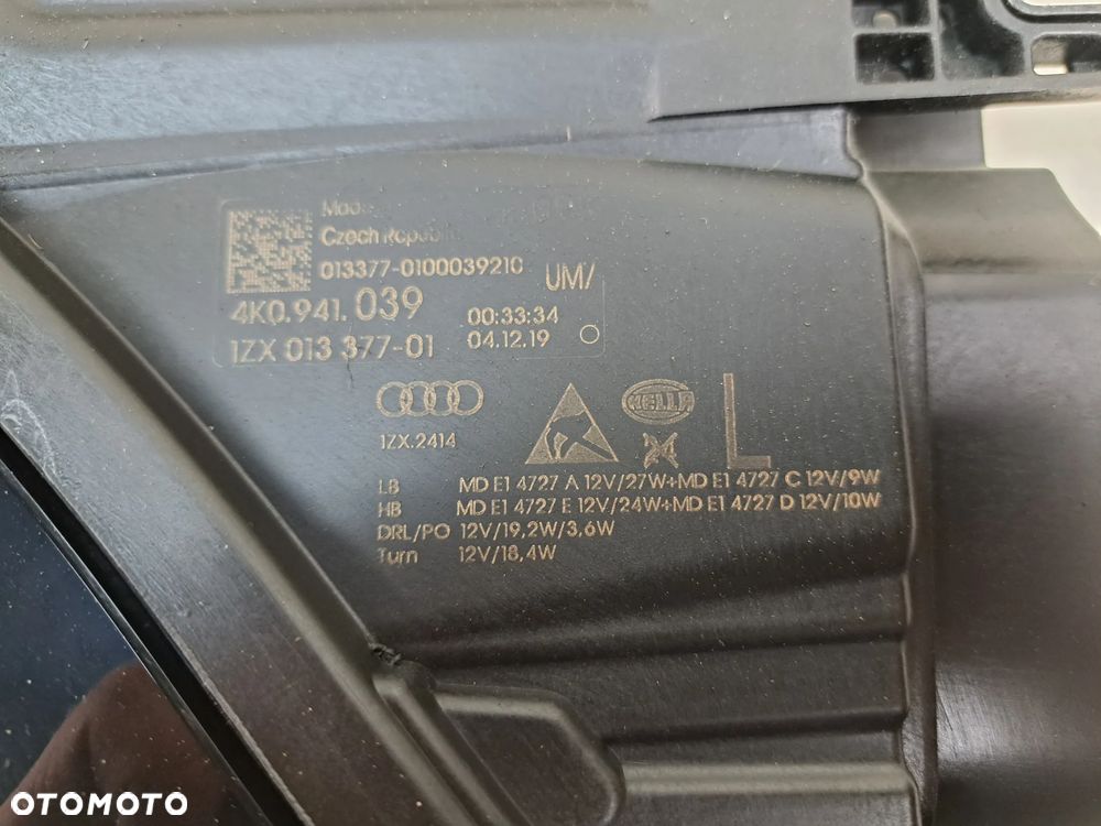 AUDI A6 C8 4K LAMPA LEWY PRZÓD FULL LED 4K0941039 - 5