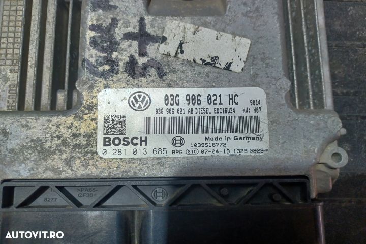 Calculator motor ECU 03G906021HC 0281013685 - 1.9 BLS 03G906021HC 028 - 3