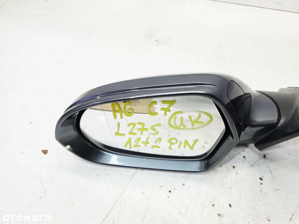 LUSTERKO ZEWNĘTRZNE LEWE ASYSTENT AUDI A6 C7 12+2 PIN LZ7S UK - 10