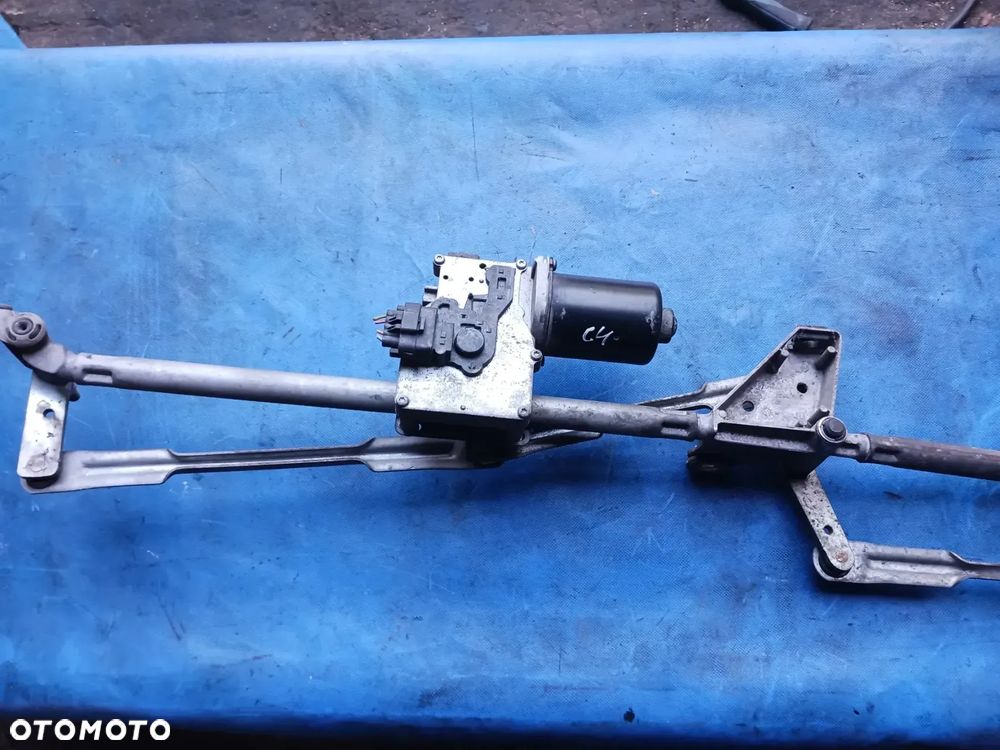 Mechanizm wycieraczek przód Citroen C4 Peugeot 307 silniczek Valeo 404.638 ramiona wycieraczek przedni kompletny - 1