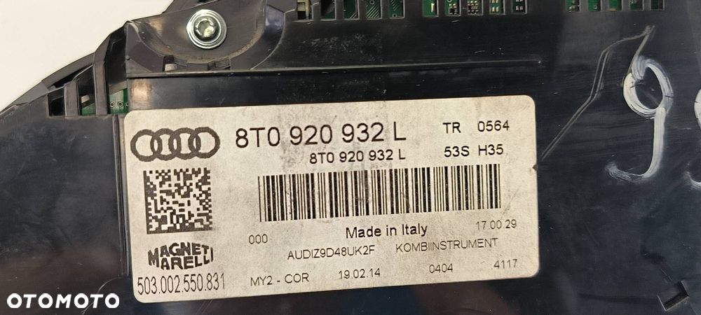 LICZNIK ZEGAR AUDI A5 8T0920932L - 7