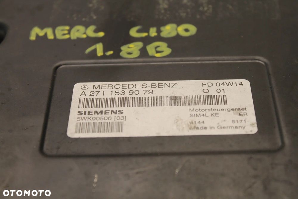 KOMPUTER STEROWNIK SILNIKA MERCEDES W203 1.8 B - 4