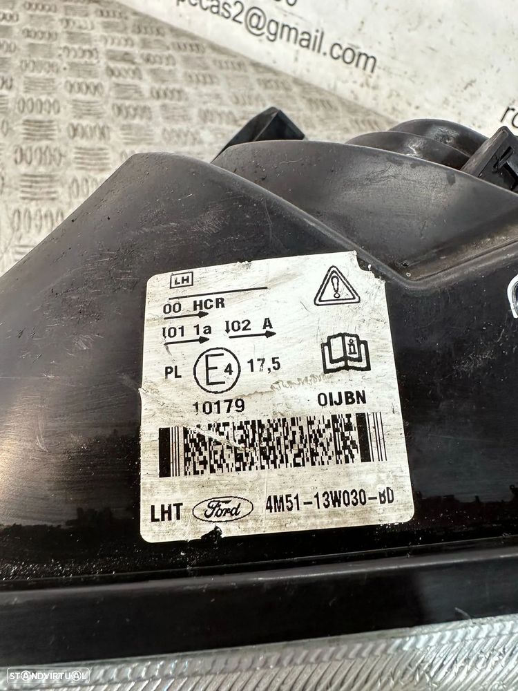 .Otica Farol Frente Frontal Esquerda Ford Focus 2 Mk2 Fase 1 4M51-13W030-BD - 5