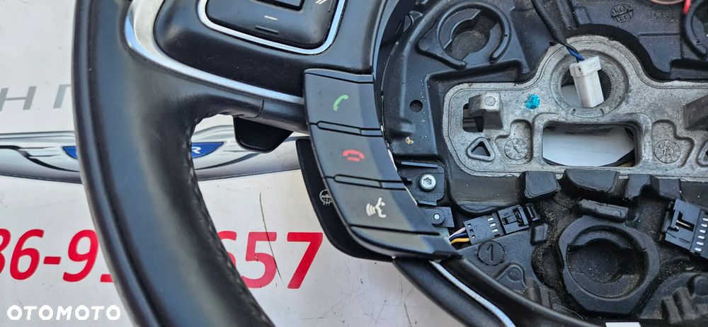 Jaguar XJ 351 LIFT 2015-2019 Kierownica Grzana Łopatki CZARNA - 6