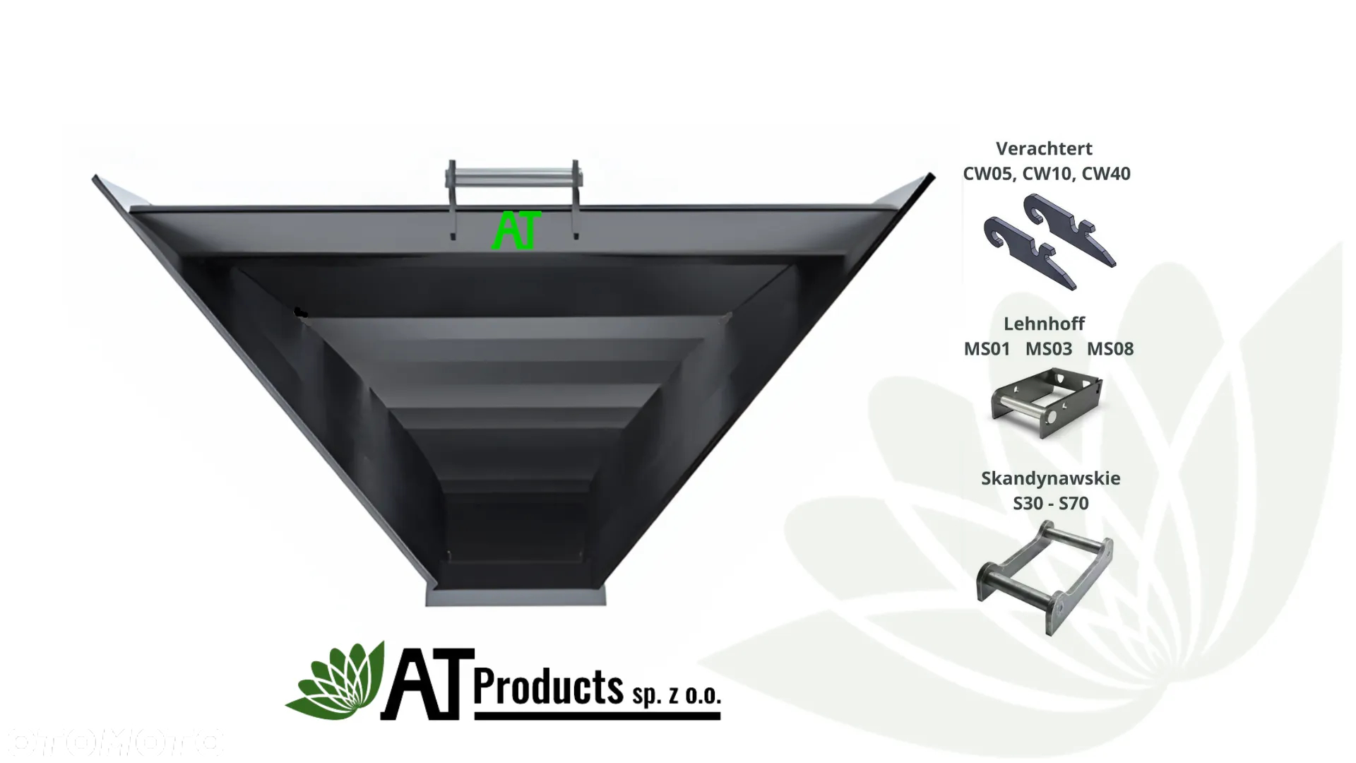 Łyżka trapezowa V - Producent -Lehnhoff, Verachtert, S30-S80 - 3