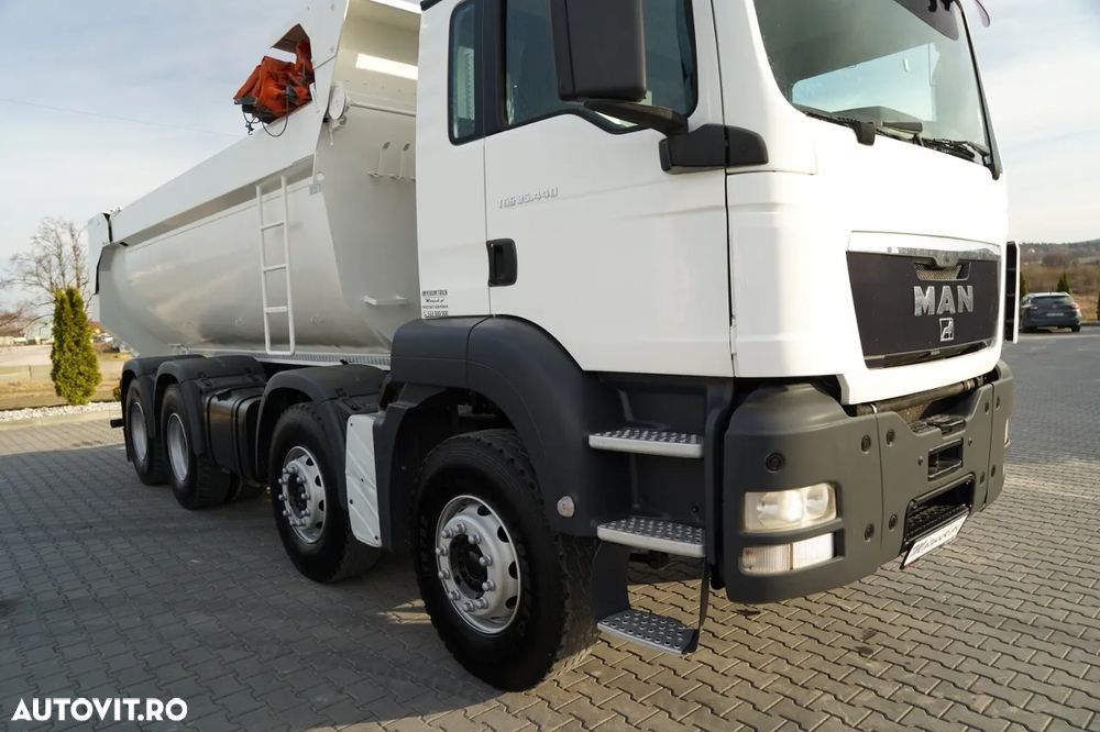 MAN TGS 35.440 / 8X4 / BASCULĂ SPATE / CLAPETĂ HIDRAULICĂ / MANUALĂ / EURO 5 - 13