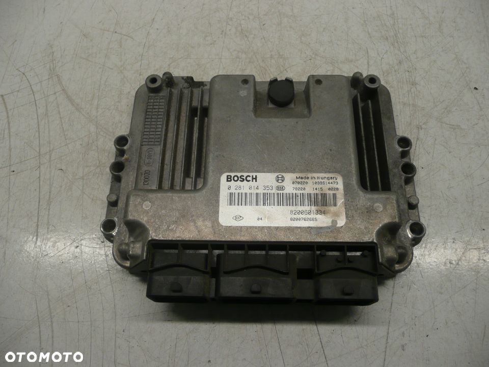 Renault Scenic II Megane II Komputer Silnika 03-09 0281014353 - 1