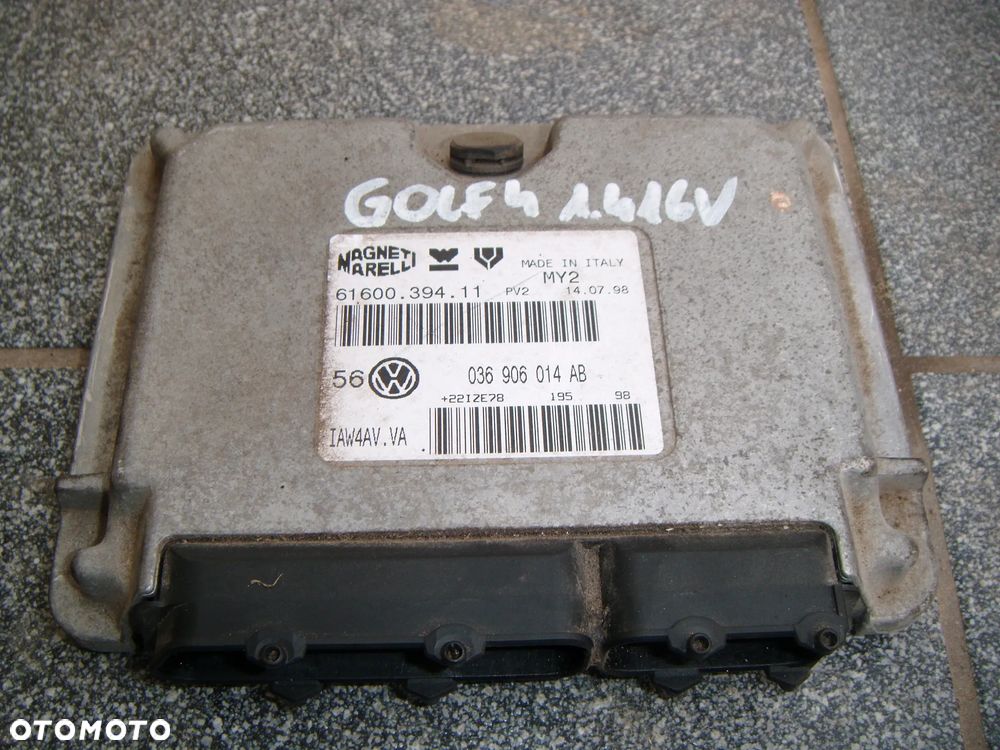 vw golf 4 1.4 16v komputer- sterownik silnika 036906014ab - 1
