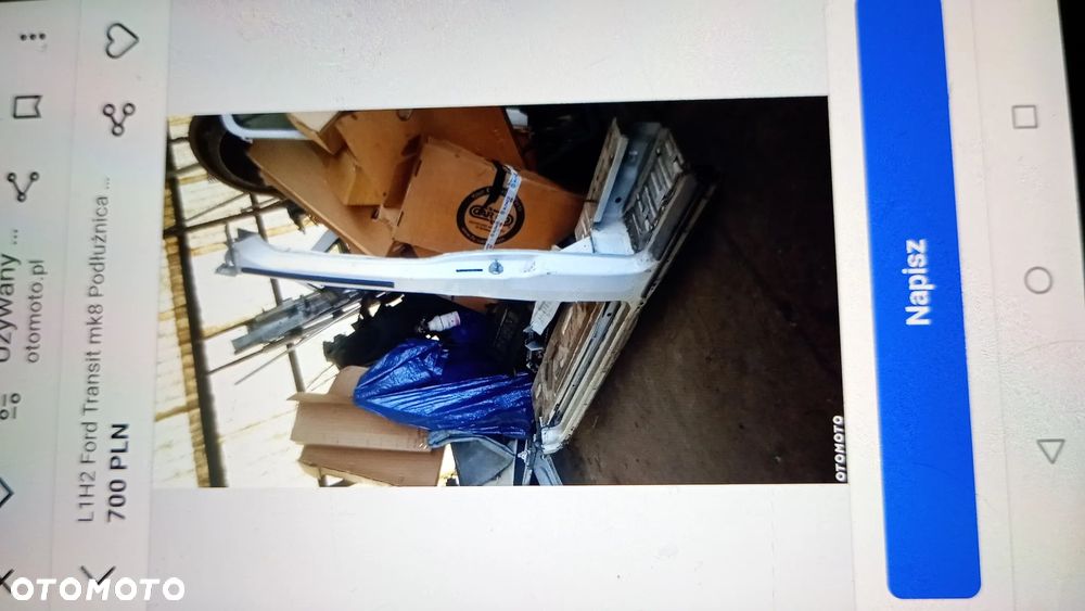 F.VAT  ŚCIANA GRODZIOWA FORD TRANSIT MK8 PODŁUŻNICA LEWA PRAWA ĆWIARTKA PRZEDNIA LEWA SŁUPEK ŚRODKOWY PRAWY - 9