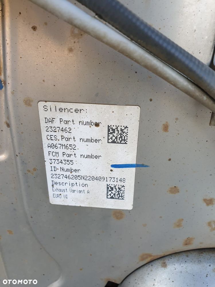 KATALIZATOR KOMPLETNY WYDECH TŁUMIK DPF DAF XF XG 2327462 niski przebieg 2022r. - 6