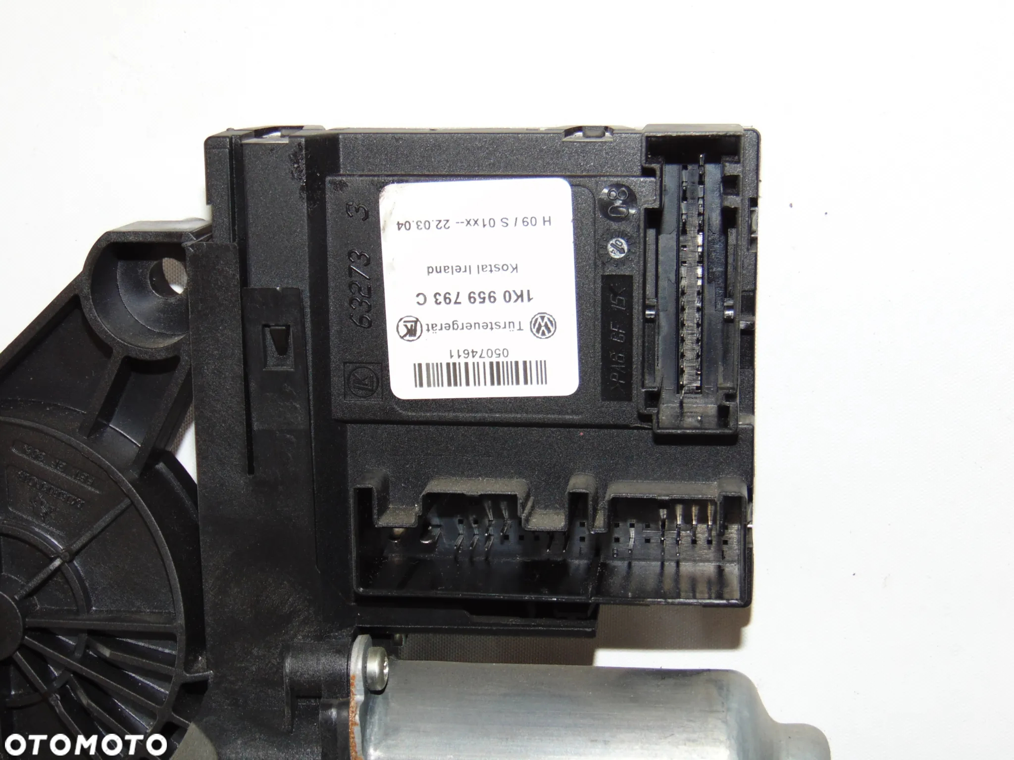 ORYGINAŁ silniczek podnośnik szyby przedni przód lewy kierowcy 1T0959701 1K0959793C VW Volkswagen Touran 1 I  Caddy 3 III 03-10r - 5