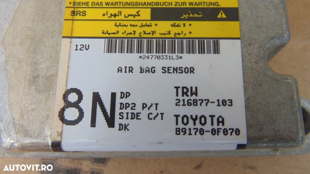 Calculator Airbag Toyota Corolla Verso cod 216877-103 an 2007 - 3