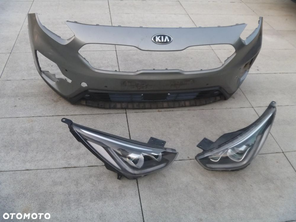 KIA NIRO LIFT 2019 ZDERZAK PRZEDNI KRATKA ORYGINAŁ 86511-Q4500 ŁADNY - 3