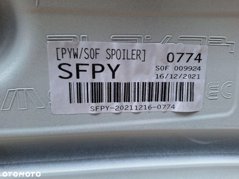 HYUNDAI i30 FASTBACK N-LINE 17- ORYG. BDB NIE KLEJONY SPOJLER BLENDA KLAPY TYŁ 87250-S0700 WYSYŁKA 24H - 8