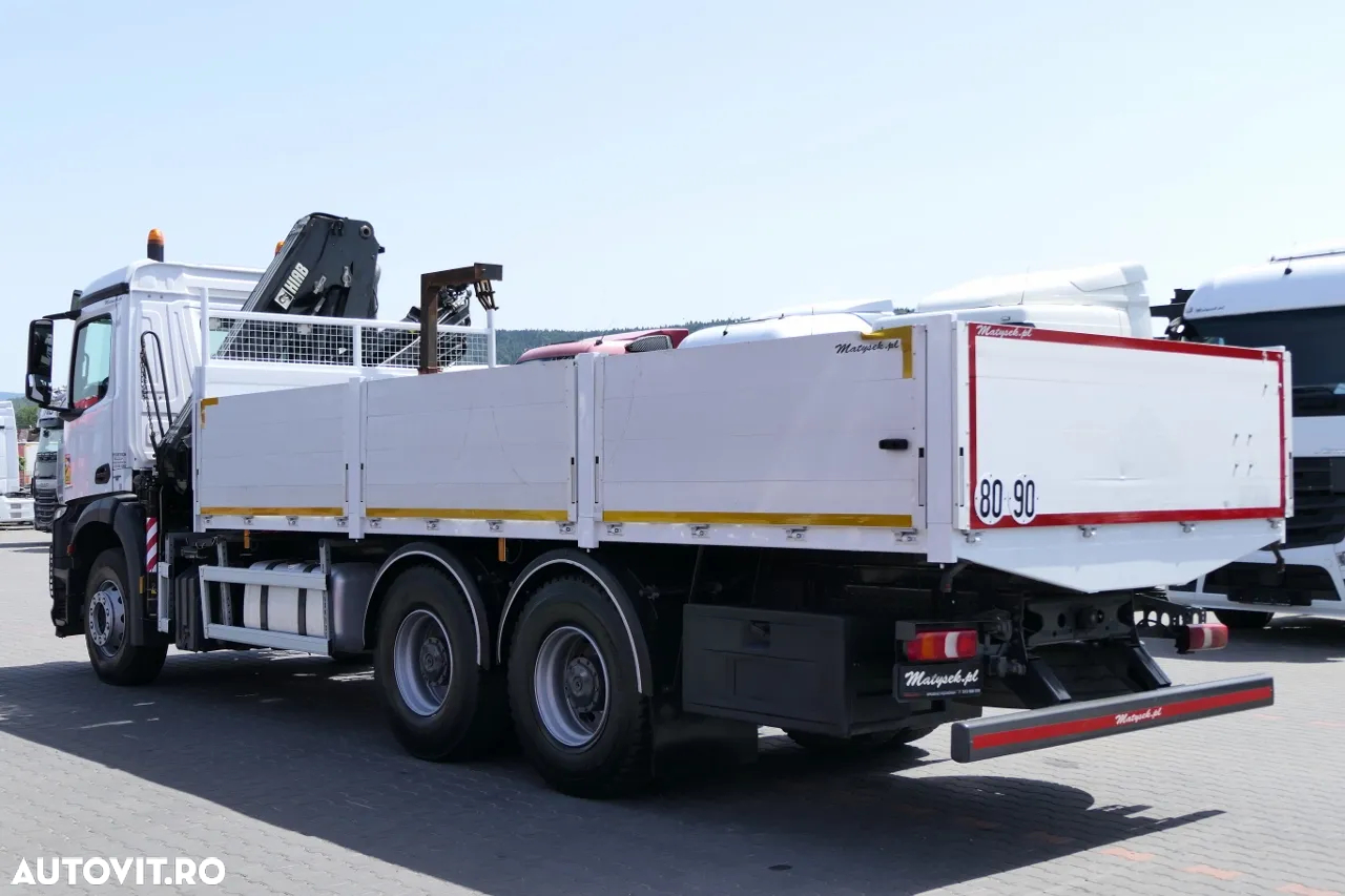 Mercedes-Benz AROCS 2633 / 6X4 / 6.55 M BOX + HDS HIAB 144 / RADIOCOMANDĂ / ROTATOR / FURCI - 11