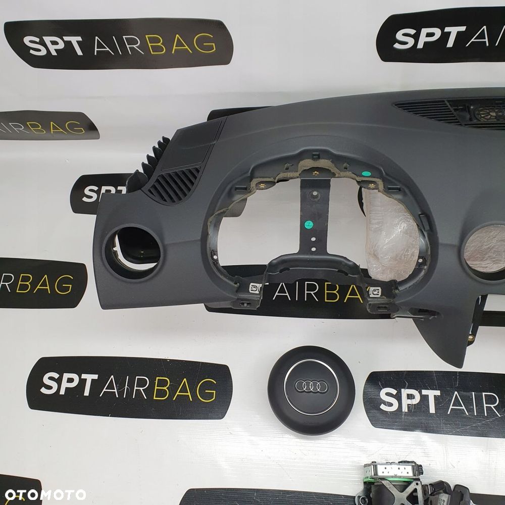 AUDI TT 8J DESKA ROZDZIELCZA KONSOLA KOKPIT PULPIT PODUSZKI AIRBAG AIR BAG PASY KIT SET - 2