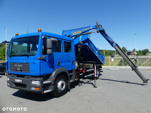 MAN TGM 18.240 / WYWROTKA + HDS / ŁYŻKA / DOKA /
